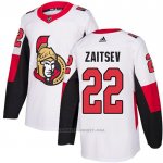 Camiseta Hockey Ottawa Senators 22 Nikita Zaitsev Road Autentico Blanco
