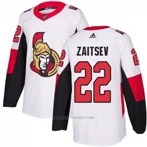 Camiseta Hockey Ottawa Senators 22 Nikita Zaitsev Road Autentico Blanco