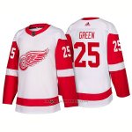 Camiseta Hockey Hombre Detroit Red Wings 25 Mike Green New Outfitted 2018 Blanco