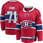 Camiseta Hockey Montreal Canadiens Jake Evans Primera Breakaway Rojo