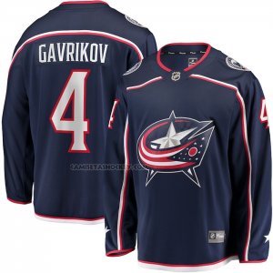 Camiseta Hockey Columbus Blue Jackets Vladislav Gavrikov Primera Breakaway Azul