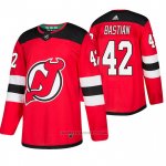 Camiseta Hockey New Jersey Devils Nathan Bastian Primera Autentico Rojo