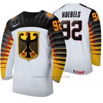 Camiseta Hockey Alemania Marcel Noebels Home 2020 IIHF World Junior Championship Blanco