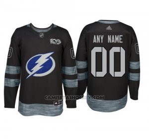 Camiseta Hockey Hombre Tampa Bay Lightning Personalizada Negro