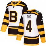 Camiseta Hockey Boston Bruins 4 Bobby Orr Autentico Classic Blanco