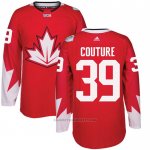 Camiseta Hockey Canada Logan Couture 39 2016 World Cup Rojo