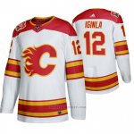 Camiseta Hockey Calgary Flames Jarome Iginla 2019 Heritage Classic Autentico Blanco