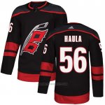 Camiseta Hockey Carolina Hurricanes 56 Erik Haula Autentico Alterno Negro