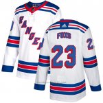 Camiseta Hockey New York Rangers 23 Adam Foxs Road Autentico Blanco