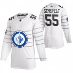 Camiseta Hockey Winnipeg Jets Mark Scheifele Autentico 2020 All Star Blanco