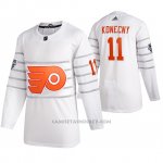 Camiseta Hockey Philadelphia Flyers Travis Konecny Autentico 2020 All Star Blanco