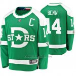 Camiseta Hockey Dallas Stars Jamie Benn Breakaway Jugador 2020 Winter Classic Verde