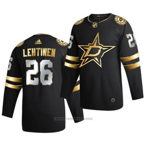 Camiseta Hockey Dallas Stars Jere Lehtinen Golden Edition Limited Autentico 2020-21 Negro