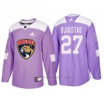 Camiseta Florida Panthers Nick Bjugstad Hockey Fights Cancer Violeta