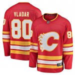 Camiseta Hockey Calgary Flames Daniel Vladar Primera Breakaway Rojo