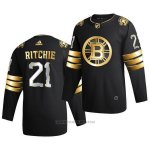 Camiseta Hockey Boston Bruins Nick Ritchie Golden Edition Limited Autentico 2020-21 Negro