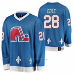 Camiseta Hockey Quebec Nordiques Ian Cole Heritage Vintage Replica Azul