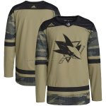 Camiseta Hockey San Jose Sharks Military Appreciation Team Autentico Practice Camuflaje