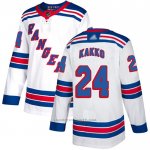 Camiseta Hockey New York Rangers 24 Kaapo Kakko Road Autentico Blanco