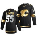 Camiseta Hockey Calgary Flames Noah Hanifin Golden Edition Limited Autentico 2020-21 Negro
