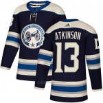 Camiseta Hockey Columbus Blue Jackets 13 Cam Atkinson Alterno Autentico Azul