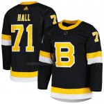Camiseta Hockey Boston Bruins Taylor Hall Autentico Alterno Negro