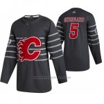 Camiseta Hockey Calgary Flames Mark Giordano Autentico 2020 All Star Gris