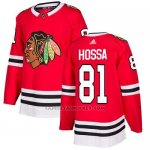 Camiseta Hockey Nino Chicago Blackhawks 81 Marian Hossa Rojo Home Autentico Stitched