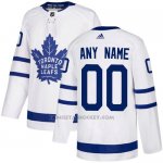 Camiseta Hockey Nino Toronto Maple Leafs Segunda Personalizada Blanco