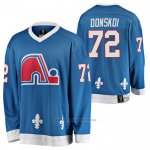 Camiseta Hockey Quebec Nordiques Joonas Donskoi Heritage Vintage Replica Azul