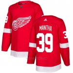 Camiseta Hockey Detroit Red Wings 39 Anthony Mantha Primera Autentico Rojo