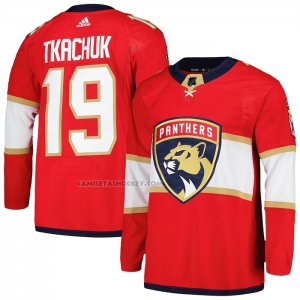 Camiseta Hockey Florida Panthers Matthew Tkachuk Primera Primegreen Autentico Pro Rojo