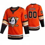 Camiseta Hockey Anaheim Ducks Tercera Alterno Personalizada Naranja