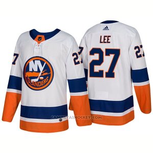 Camiseta Hockey Hombre New York Islanders 27 Anders Lee New Outfitted 2018 Blanco