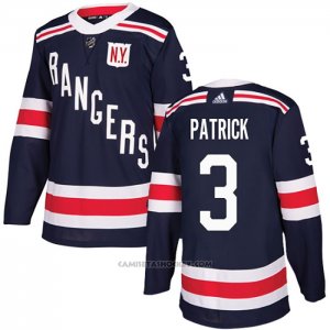 Camiseta Hockey New York Rangers 3 James Patrick 2018 Winter Classic Azul