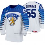 Camiseta Hockey Finlandia Atte Ohtamaa Home 2020 IIHF World Championship Blanco