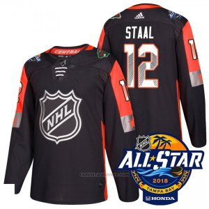 Camiseta Hockey Hombre Minnesota Wild 12 Eric Staal Negro 2018 All Star Autentico