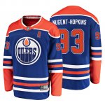 Camiseta Edmonton Oilers Ryan Nugent Hopkins Alternato Fanatics Breakaway Azul