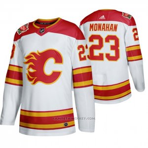 Camiseta Hockey Calgary Flames Sean Monahan 2019 Heritage Classic Autentico Blanco