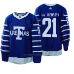 Camiseta Toronto Maple Leafs 21 James Van Riemsdyk 1918 Arenas Throwback Azul