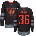 Camiseta Hockey Nino America del Norte John Gibson 36 Premier 2016 World Cup Negro