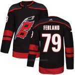 Camiseta Hockey Carolina Hurricanes 79 Michael Ferland Autentico Alterno Negro
