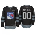Camiseta Hockey Hombre New York Rangers Personalizada Negro