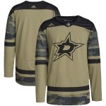 Camiseta Hockey Dallas Stars Military Appreciation Team Autentico Practice Camuflaje