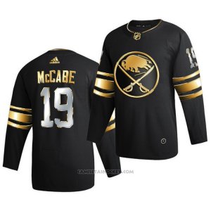 Camiseta Hockey Buffalo Sabres Jake Mccabe Golden Edition Limited Autentico 2020-21 Negro
