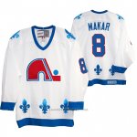 Camiseta Hockey Quebec Nordiques Cale Makar Heritage Vintage Replica Blanco