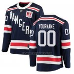 Camiseta Hockey Nino New York Rangers Autentico 2018 Classic Stitched Personalizada Azul