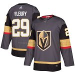 Camiseta Hockey Vegas Golden Knights Marc Andre Fleury Autentico Gris
