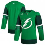 Camiseta Hockey Tampa Bay Lightning 2023 St. Patrick's Day Autentico Verde