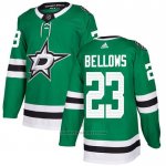 Camiseta Hockey Dallas Stars 23 Brian Bellows Primera Autentico Verde